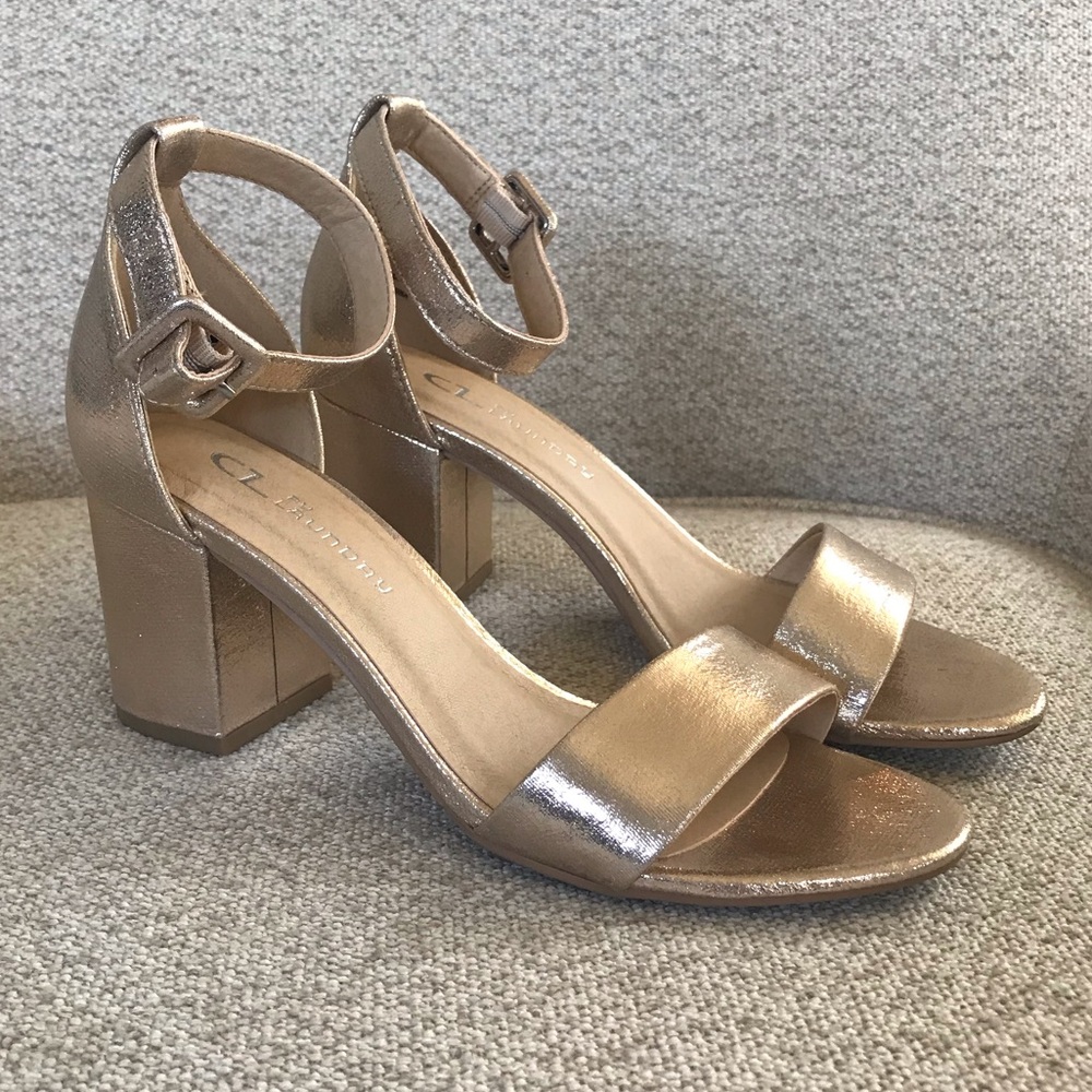 Gold Sparkle 3.5in Heels